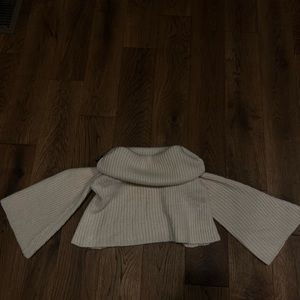 cropped off the shoulder sweater
